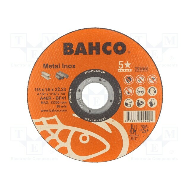 BAHCO Cutting wheel; Ø: 115mm; Disc