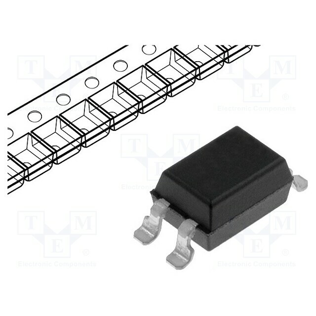 KINGBRIGHT ELECTRONIC Optocoupler; SMD; Ch: 1
