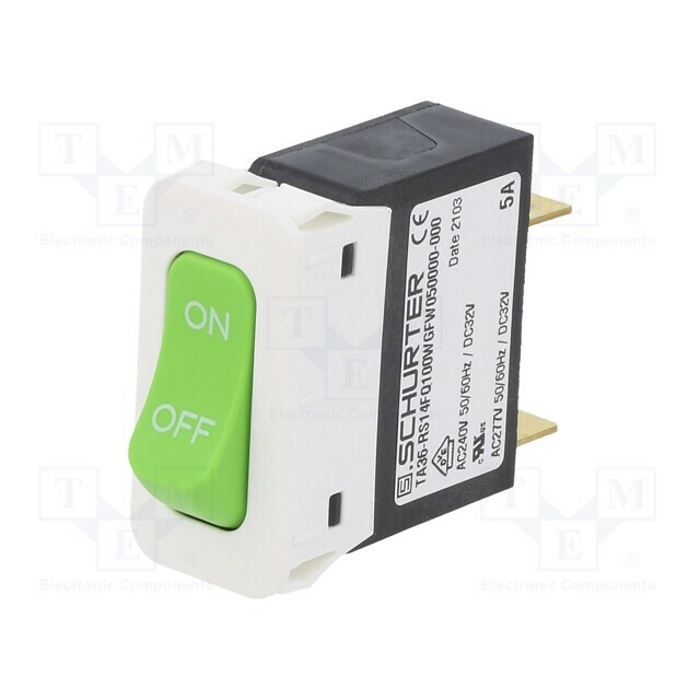SCHURTER Circuit breaker; Urated: 240VAC; 32VDC