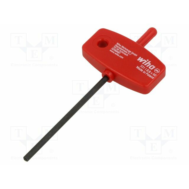 Wrench: hex key; HEX 2.5mm