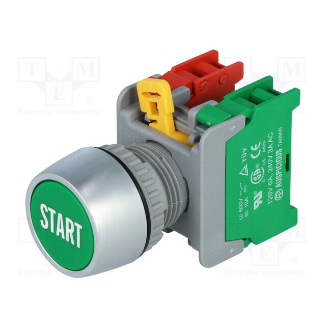 AUSPICIOUS Switch: push-button; 22mm; Stabl.pos:
