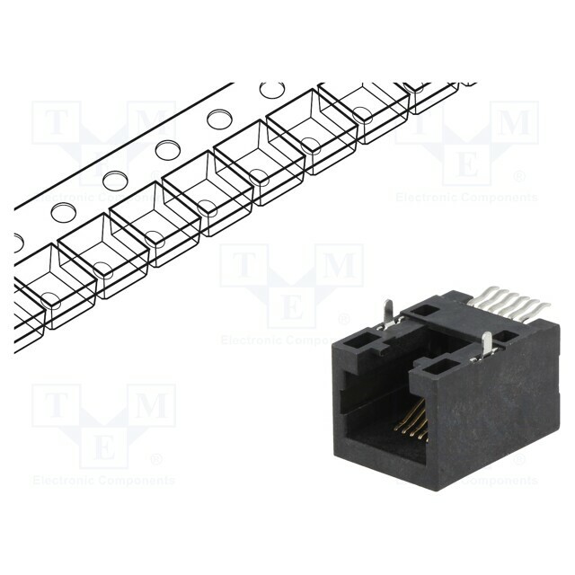 ENCITECH Connector: RJ12; socket; PIN: 6
