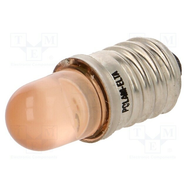 POLAM-ELTA LED lamp; E10; orange; 12VDC