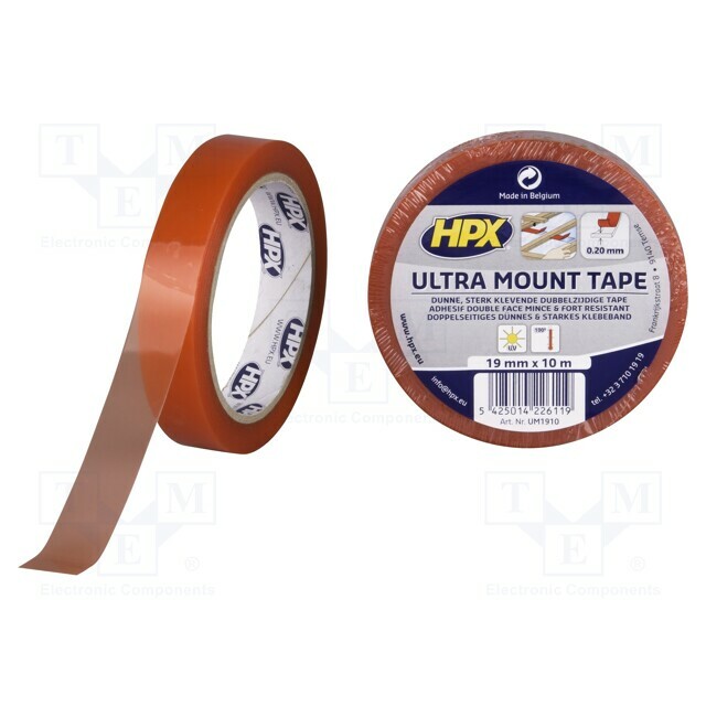 Tape: fixing; W: 19mm; L: 10m