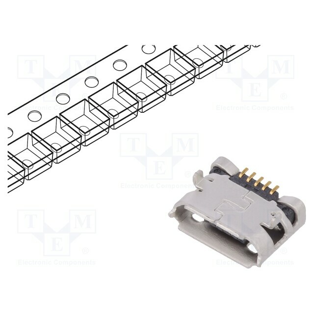 AMPHENOL COMMUNICATIONS SOLUTIONS Connector: USB B