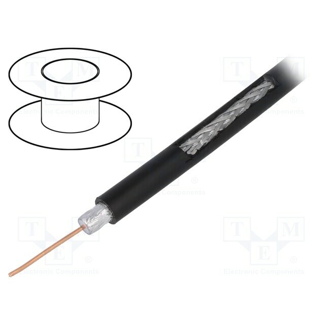 TELESTE Wire: coaxial; RG6; wire; Cu