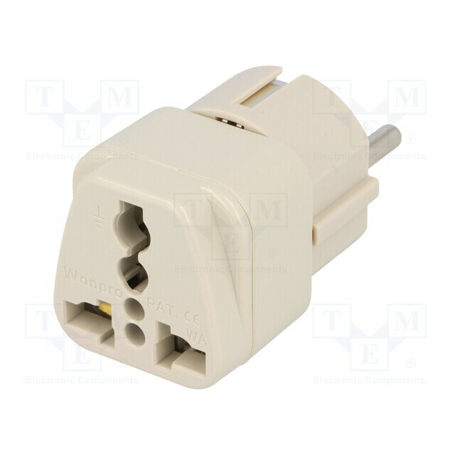 NINIGI Transition: adapter; 2P+PE; 250VAC; 10A