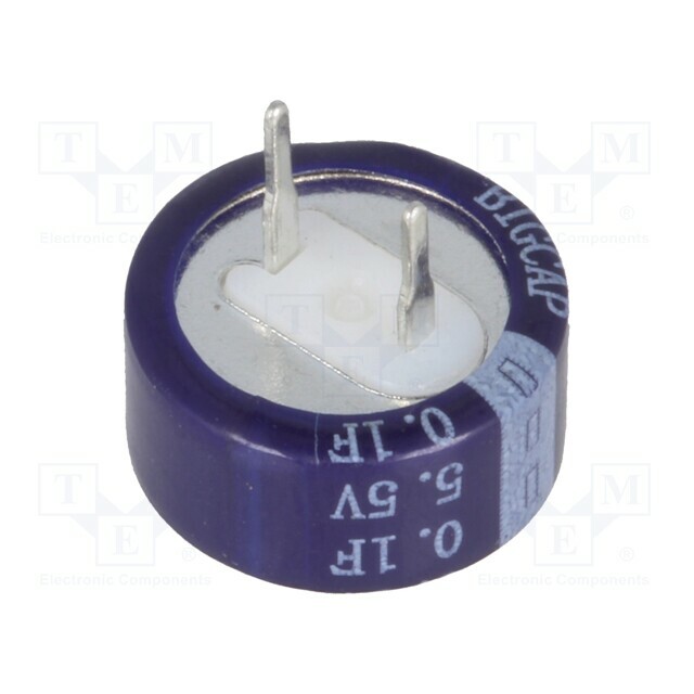 BIGCAP Supercapacitor; THT; 0.1F; 5