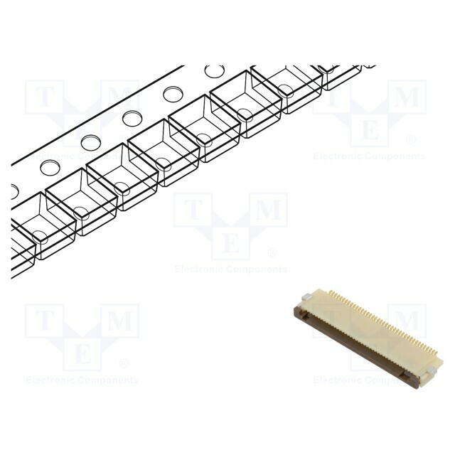 HIROSE Connector: FFC/FPC; gold-plated; SMT; 500mA