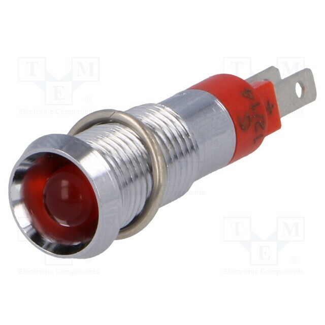 SIGNAL-CONSTRUCT Indicator: LED; recessed; red; 12÷14VDC