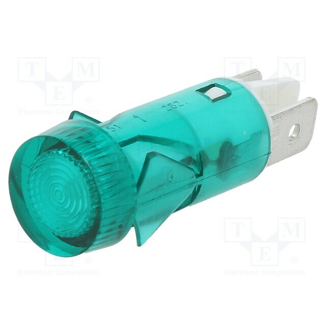 BULGIN Indicator: with neon lamp; flat