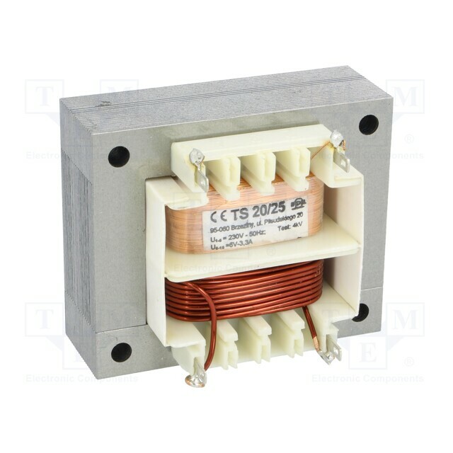 INDEL Transformer: mains; 20VA; 230VAC; 6V