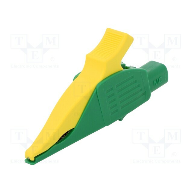 STAUBLI Crocodile clip; 32A; 1kVDC; yellow-green