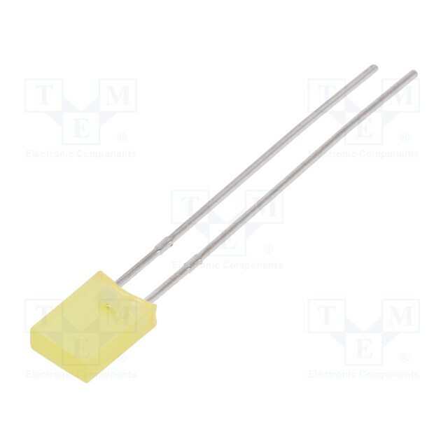 LUCKY LIGHT LED; yellow; rectangular; 5x2x7