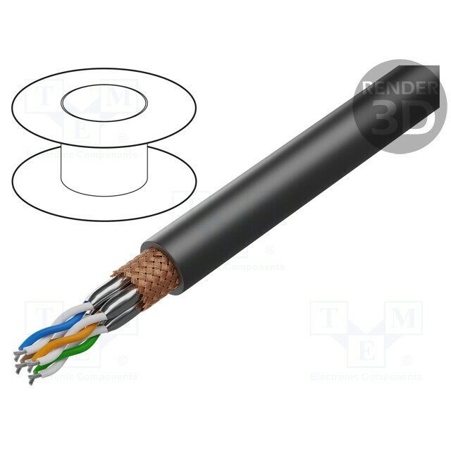 LAPP Wire; S/FTP; ETHERLINE® TRAIN; 4x2x24AWG