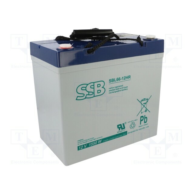 SSB Re-battery: acid-lead; 12V; 55Ah; AGM