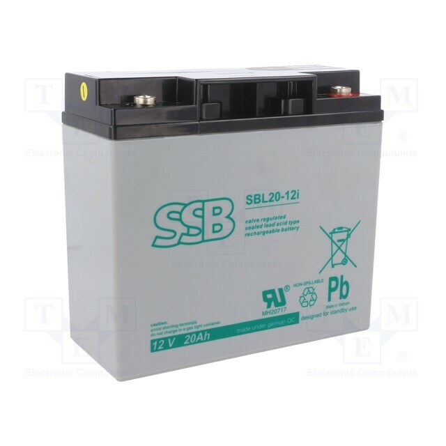 SSB Re-battery: acid-lead; 12V; 20Ah; AGM