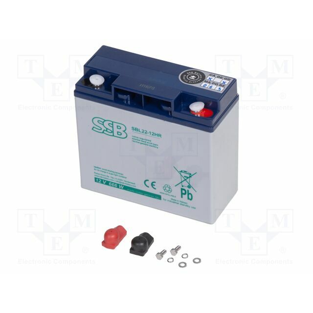 SSB Re-battery: acid-lead; 12V; 22Ah; AGM