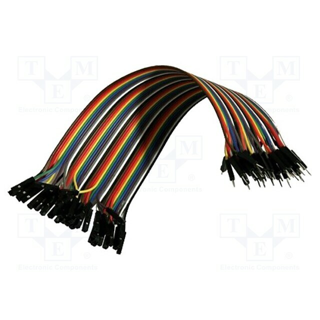 KAMAMI Connection cable; mix colours; 40pcs