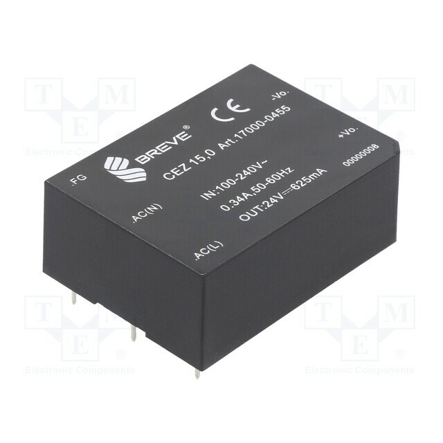 BREVE TUFVASSONS Converter: AC/DC; 15W; Uin: