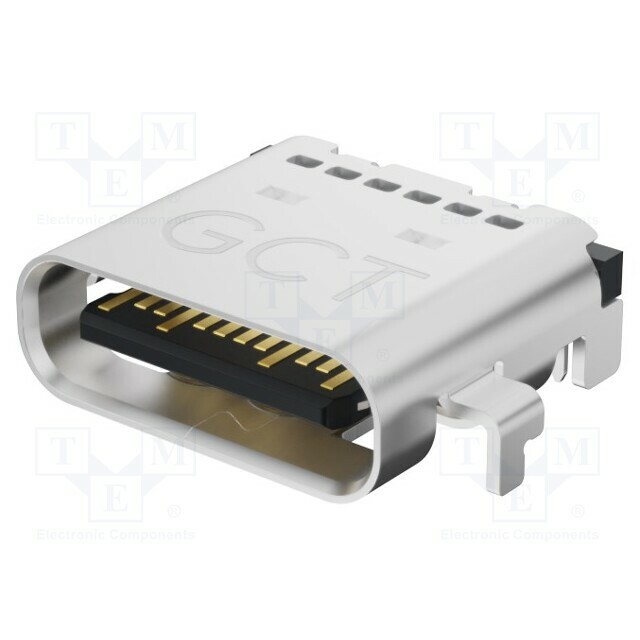 GCT Connector: USB C; socket; SMT