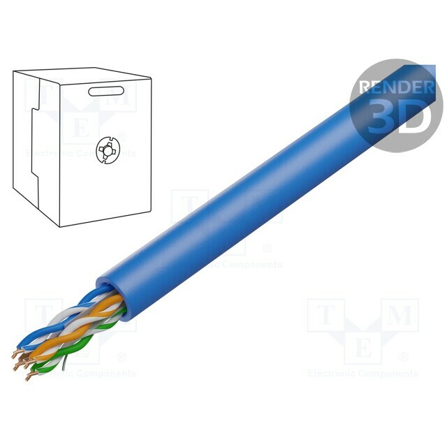 VENTION Wire; U/UTP; Cat 6; 4x2x23AWG