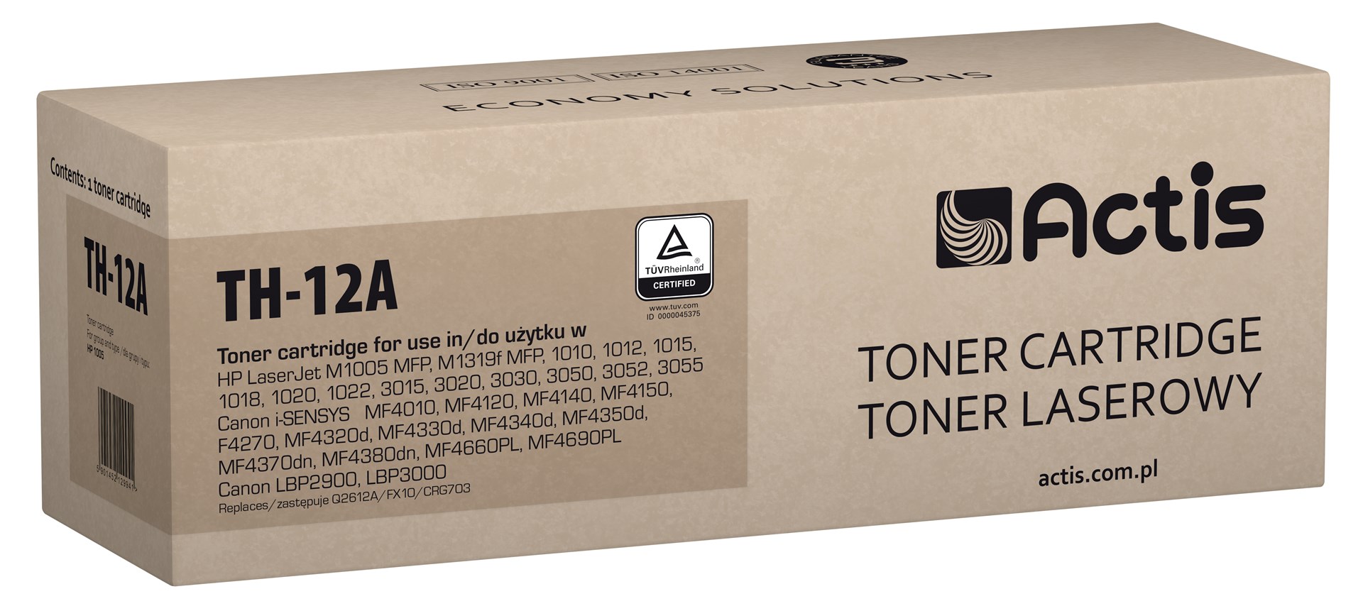 Actis TH-12A Toner (replacement for HP