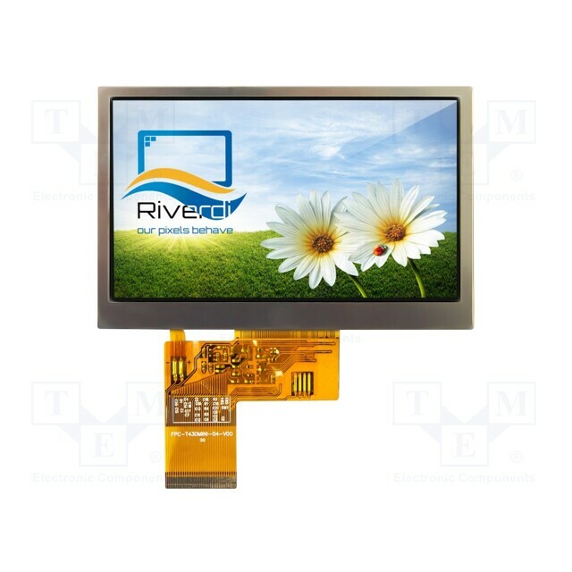 RIVERDI Display: TFT; 4.3"; 480x272