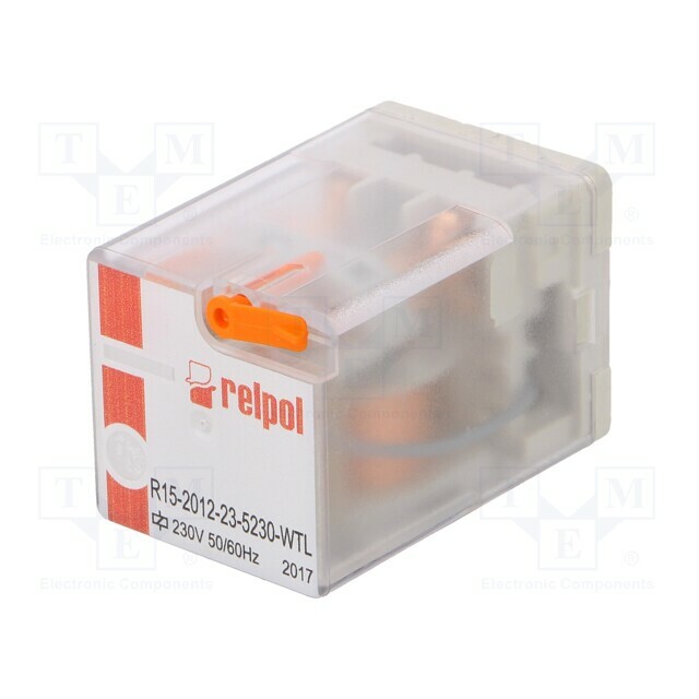 RELPOL Relay: electromagnetic; Ucoil: 230VAC; DPDT