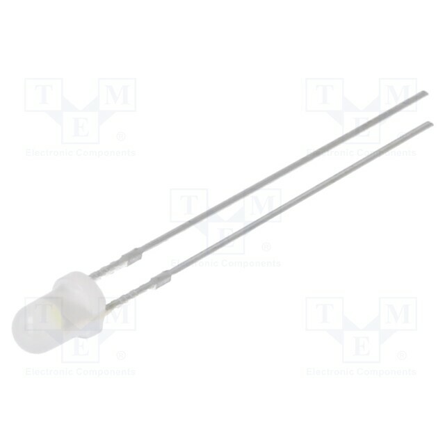 OPTOSUPPLY LED; white cold; 3mm; 1120÷1560mcd
