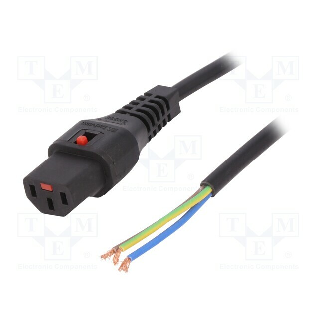 IEC LOCK Cable; H05VV-F; IEC C13