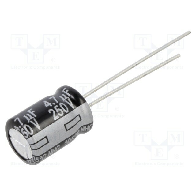 PANASONIC Capacitor: electrolytic; THT; 4.7uF