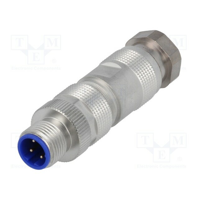 HIRSCHMANN Connector: M12; plug; PIN: 4