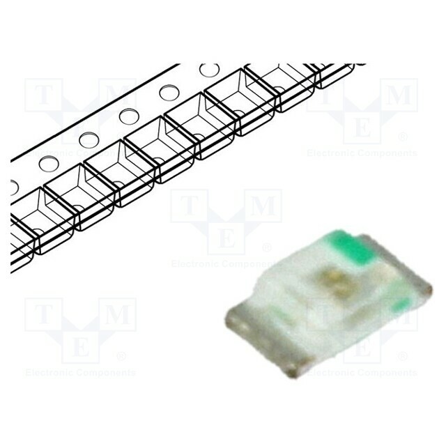 LUCKY LIGHT LED; green; SMD; 0603