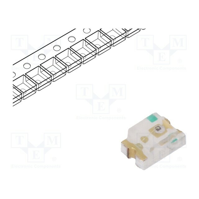 EVERLIGHT LED; red; SMD; 0805; 45÷112mcd