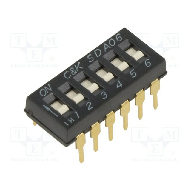 C&K Switch: DIP-SWITCH; Poles number: 6