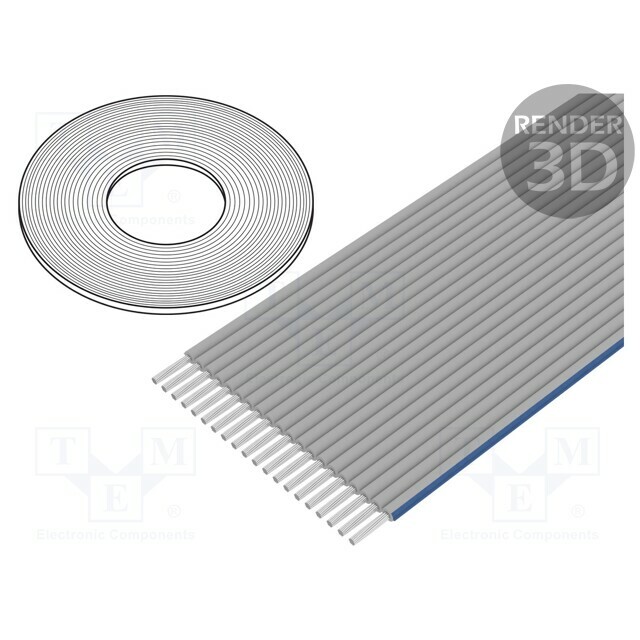 3M Wire: ribbon; 1.27mm; stranded