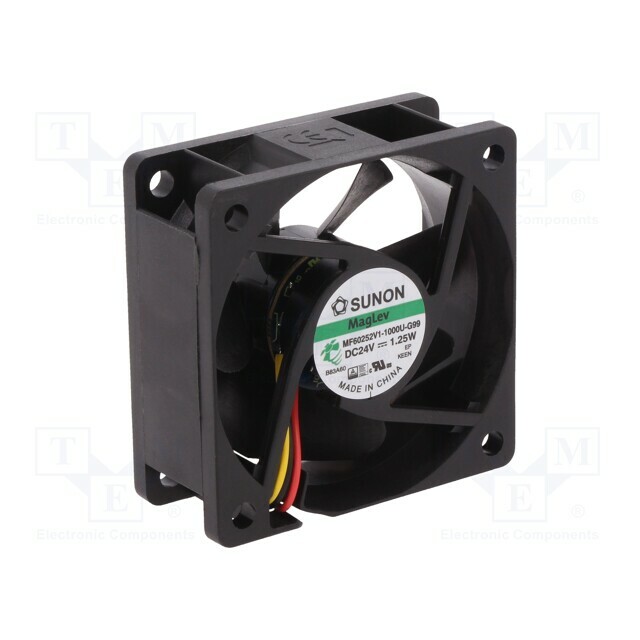 SUNON Fan: DC; 60x60x25mm; axial; 24VDC