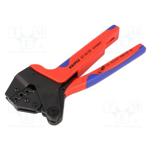 KNIPEX Tool: for crimping; non-insulated terminals