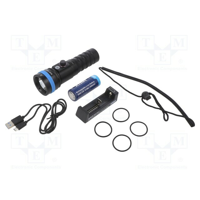 Torch: LED; IPX8; 60lm,200lm,650lm