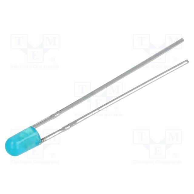 LUCKY LIGHT LED; blue; 3mm; 1000mcd