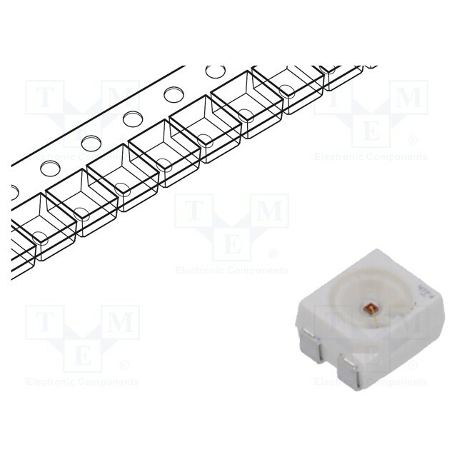 Ams OSRAM LED; red; SMD; PLCC4