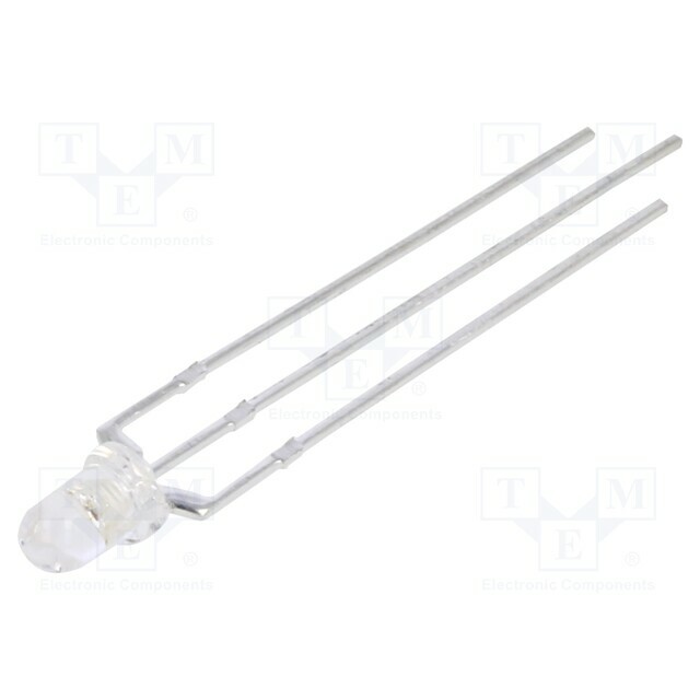LUCKY LIGHT LED; red/green; 3mm; 30°