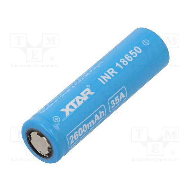 XTAR Re-battery: Li-Ion; 18650,MR18650; 2600mAh