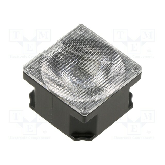 LEDIL LED lens; square; polycarbonate; transparent