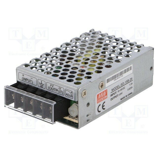 MEAN WELL Converter: DC/DC; 15W; Uin:
