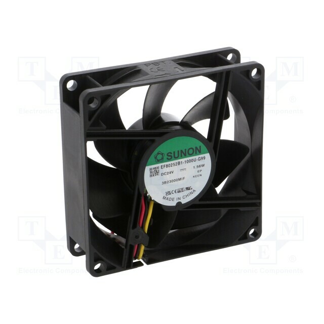 SUNON Fan: DC; 80x80x25mm; axial; 24VDC