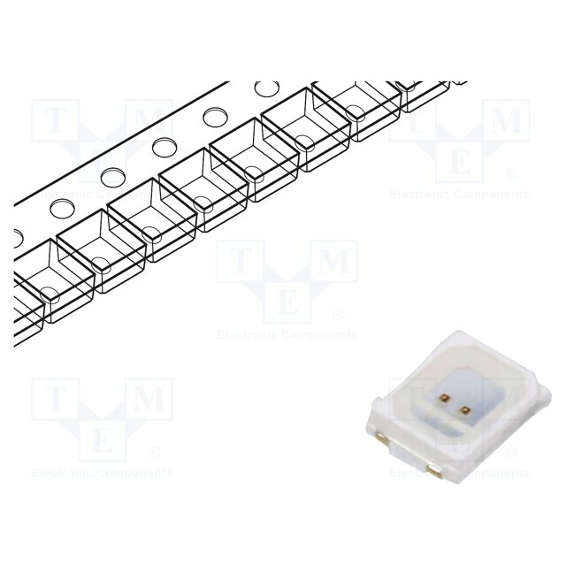 LUCKY LIGHT LED; red; SMD; 2000mcd