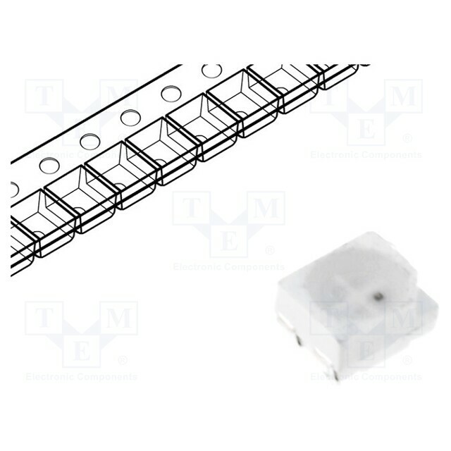 OPTOSUPPLY LED; blue/yellow; SMD; PLCC4; 2