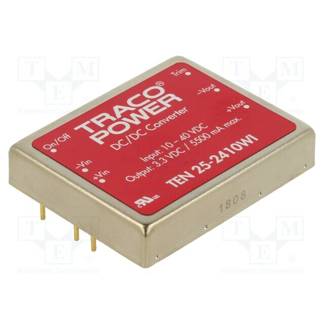 TRACO POWER Converter: DC/DC; 25W; Uin: